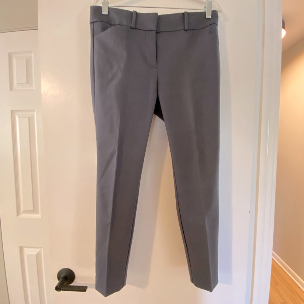 LOFT Marisa Dark Grey Ankle Length Pant